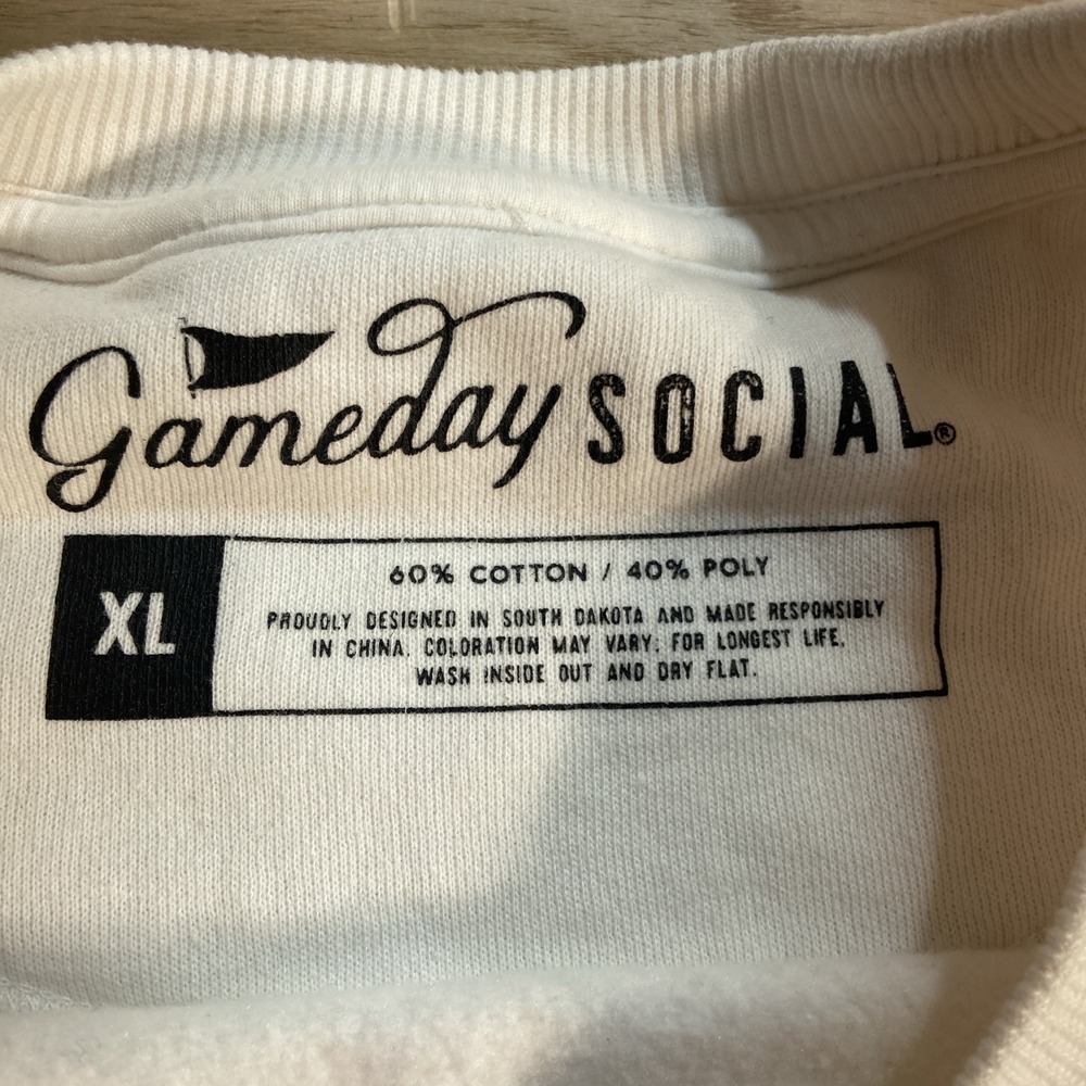 Alabama Crimson Tide Bama Roll Tide Game Day Social Comfort Crew Sweatshirt XL - Picture 5 of 7